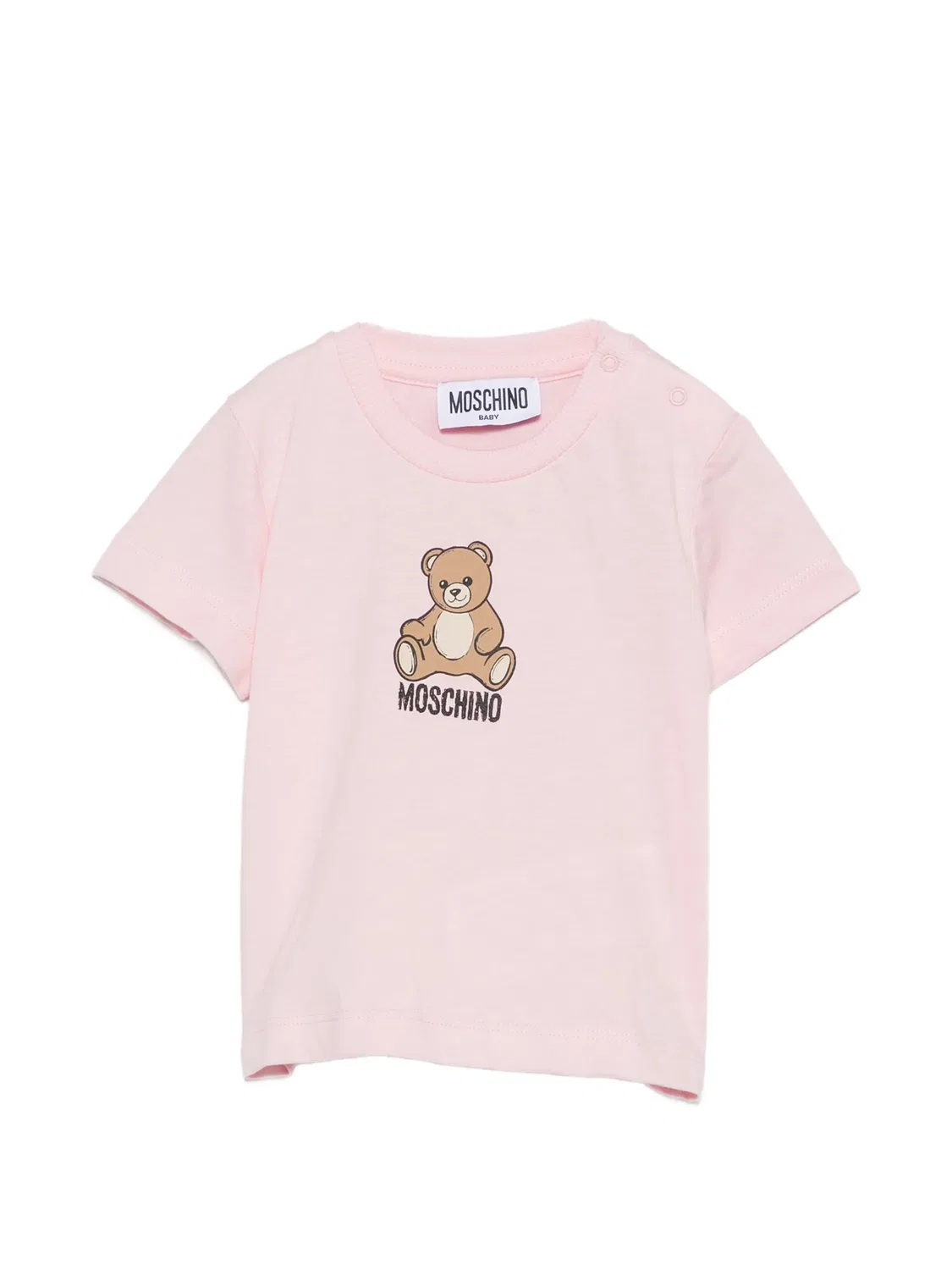 Футболка Teddy Bear с логотипом Moschino Kids, розовый