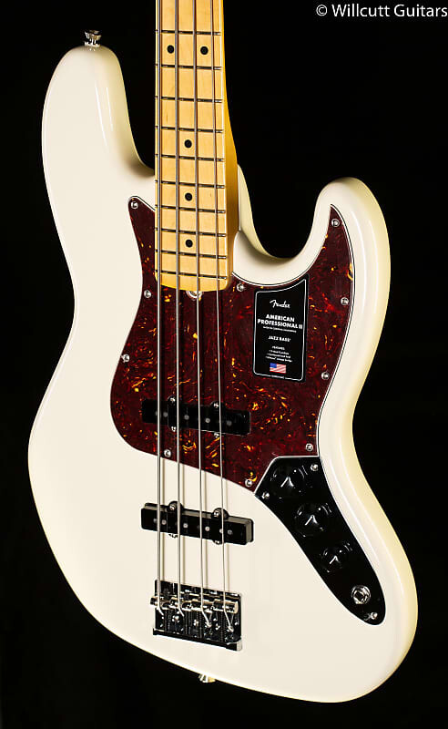 

Fender American Professional II Jazz Bass Кленовый гриф Olympic White (369)