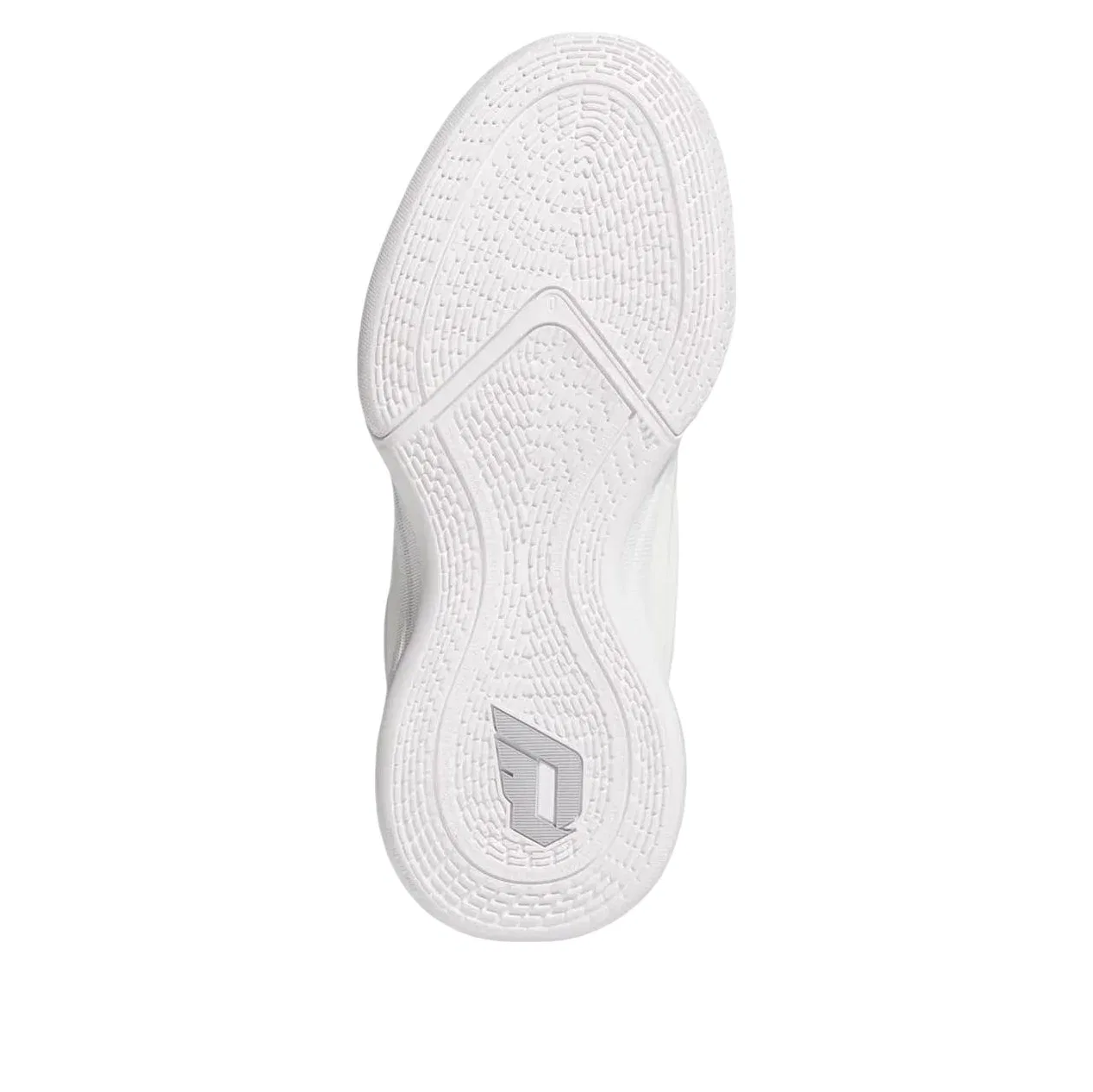 Детские кроссовки для баскетбола с шнуровкой Dame 10 Adidas, белый — фото 4