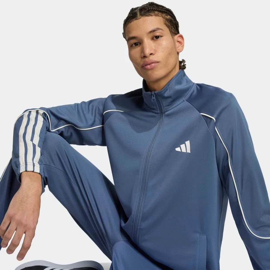 Спортивный костюм с длинным рукавом adidas 3S Stadium TS, Синий — фото 4