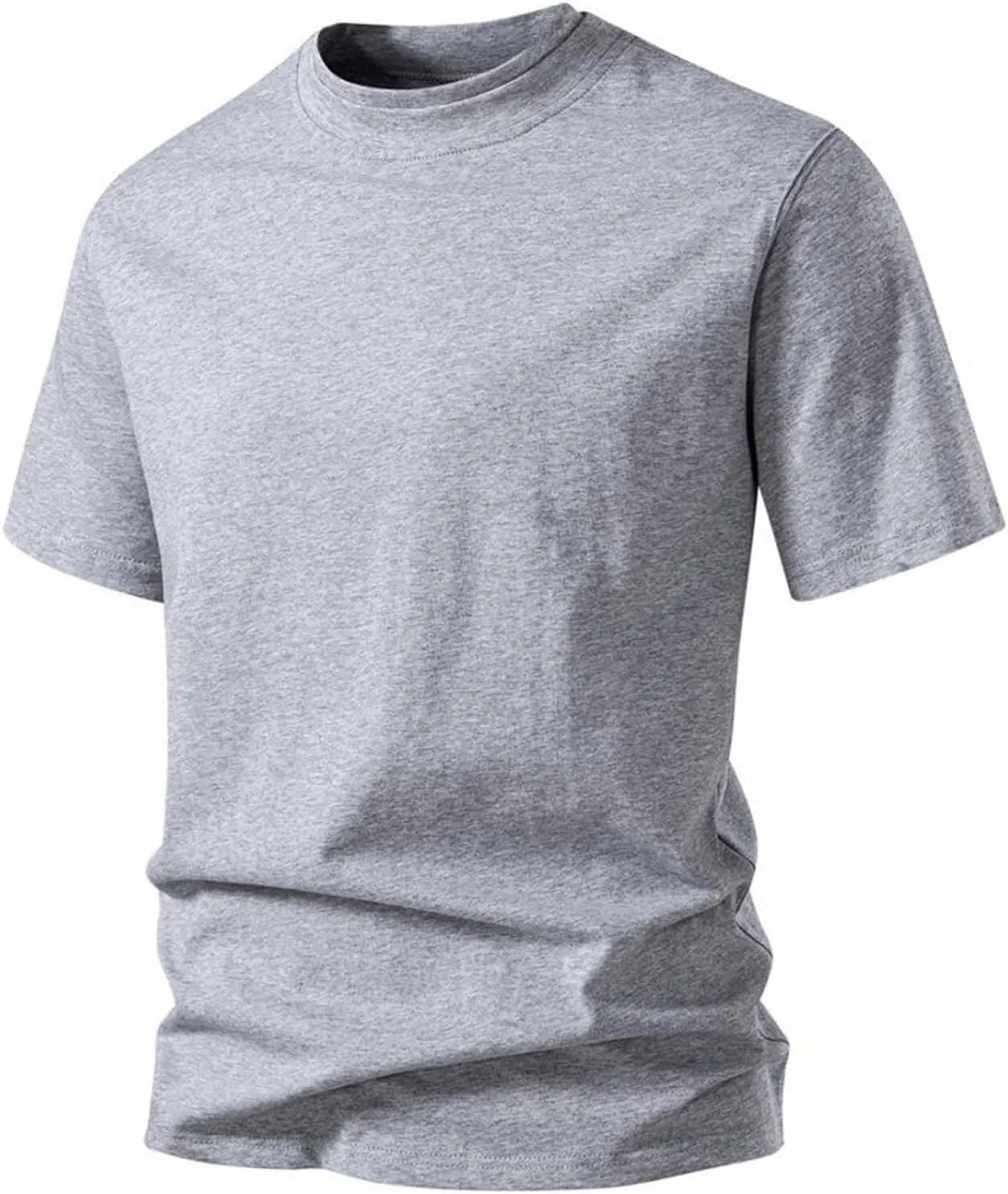 Мужская футболка с коротким рукавом дышащая легкая базовое лето, Gray