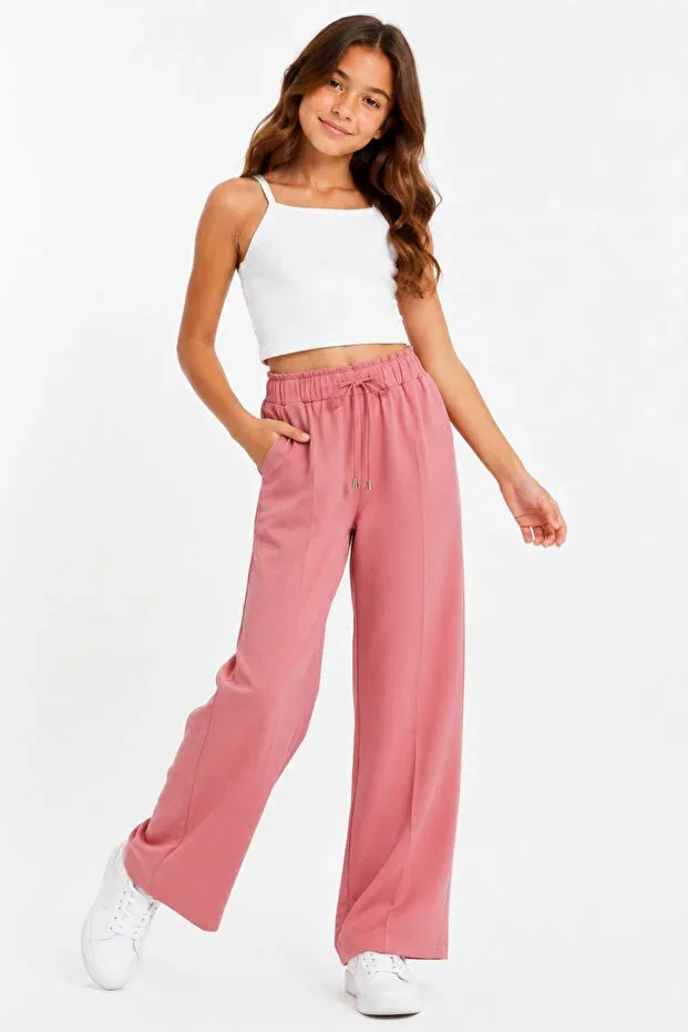 Детские брюки для девочек свободного кроя Ahengim, Rose Dry — фото 2