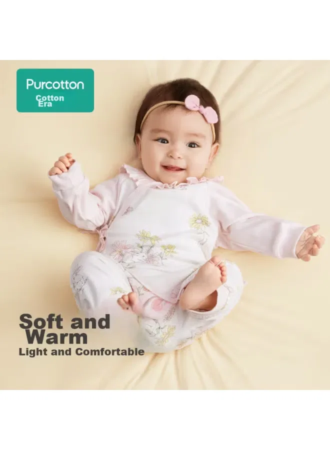 Боди-комбинезон антибактериальный из хлопка, Purcotton, розовый — фото 3