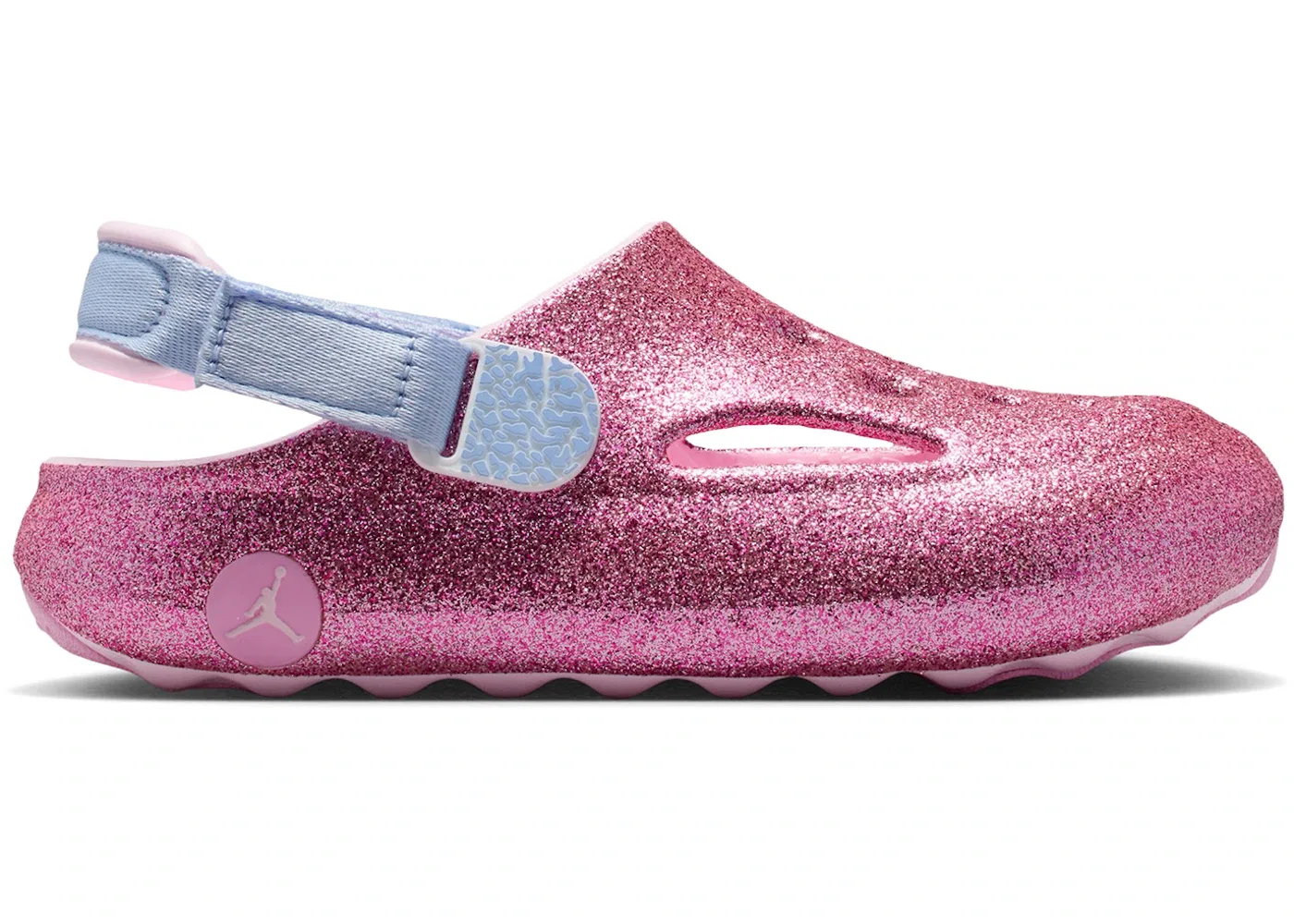 Детские шлепанцы с принтом Jordan Hydrip Jordan, Pink Foam/Pink Foam/Cobalt Bliss/Pink Rise