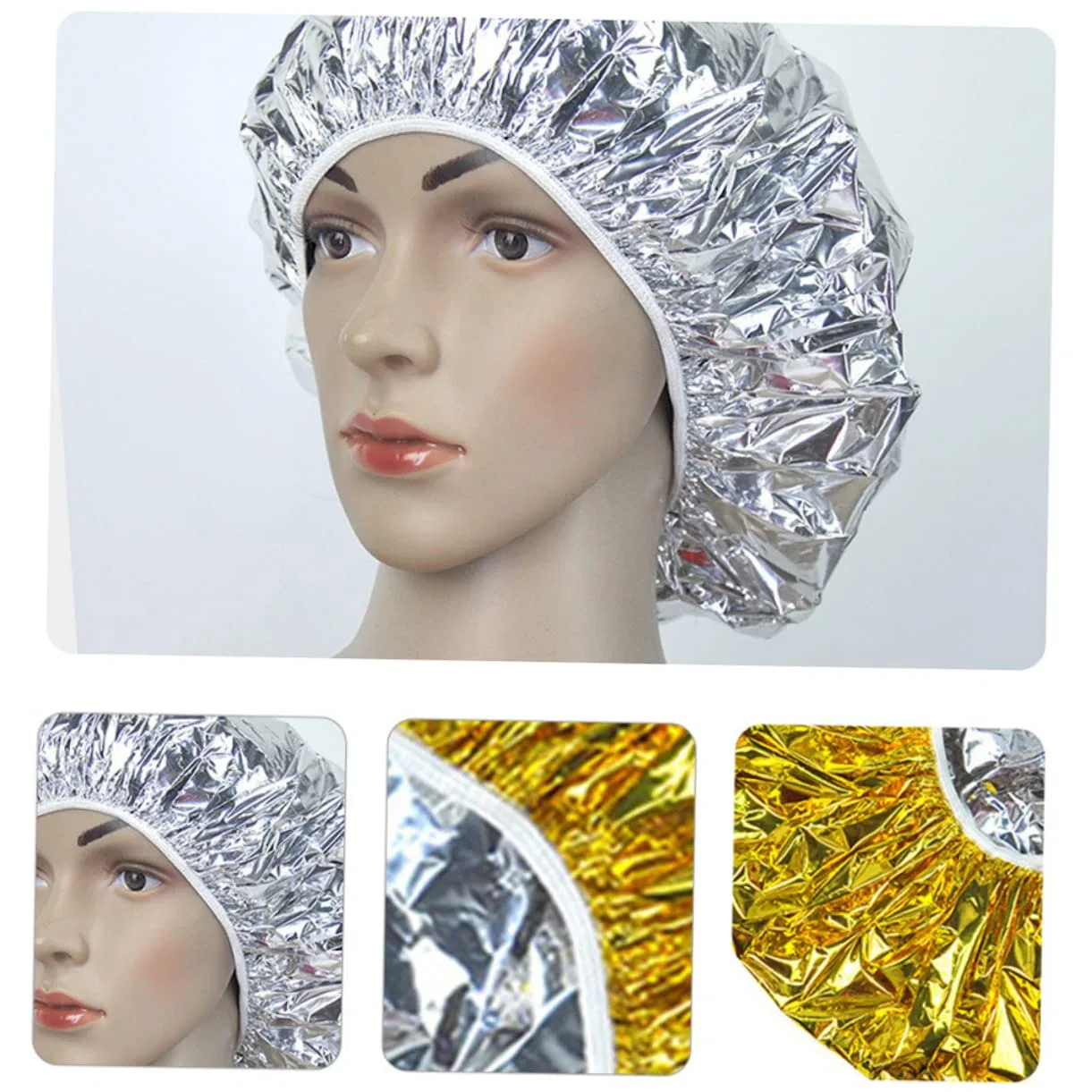 Шапочка для волос из фольги, Mikinona, 20 шт, Silver Aluminium Foil — фото 2