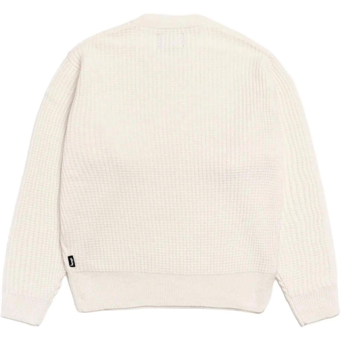 Детский кашемировый свитер с круглым вырезом прямого кроя Stussy, Ivory — фото 3