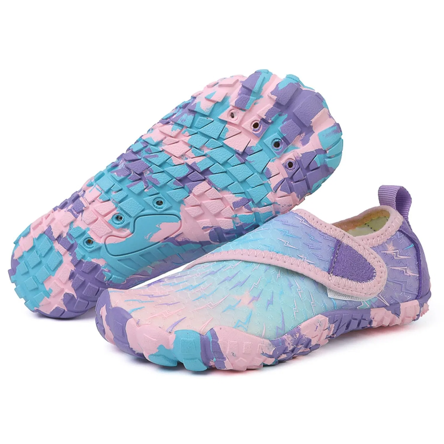 Детские кроссовки с принтом Barefoot, Purple