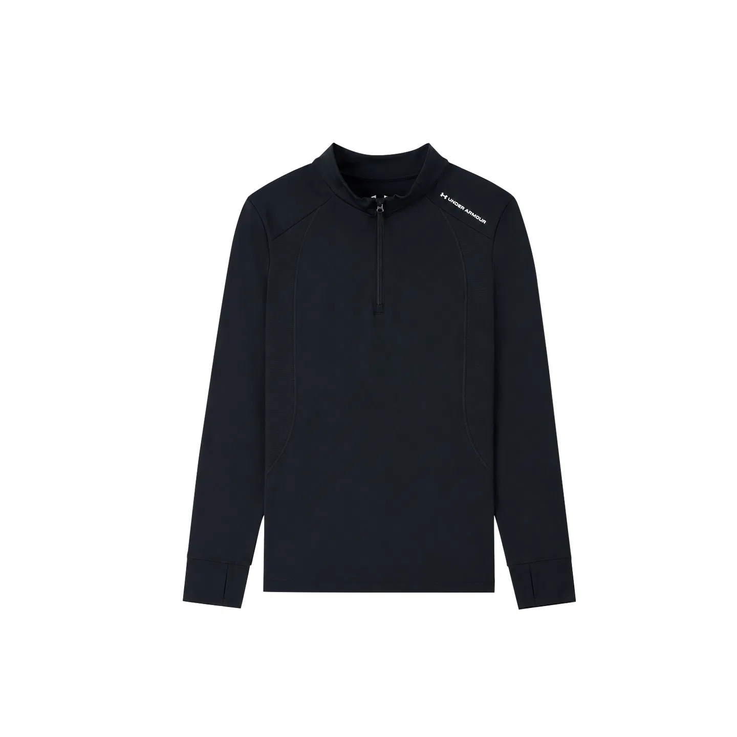 Футболка детская с воротником-стойкой Under Armour, Black
