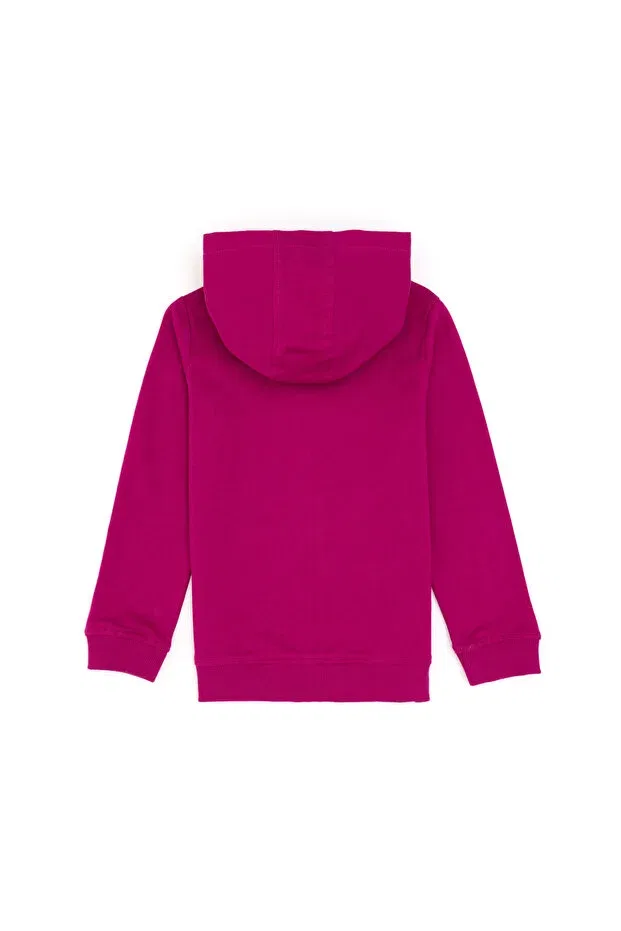 Детские свитшот для девочек на молнии fuchsia U.S. Polo Assn., Fuchsia — фото 2
