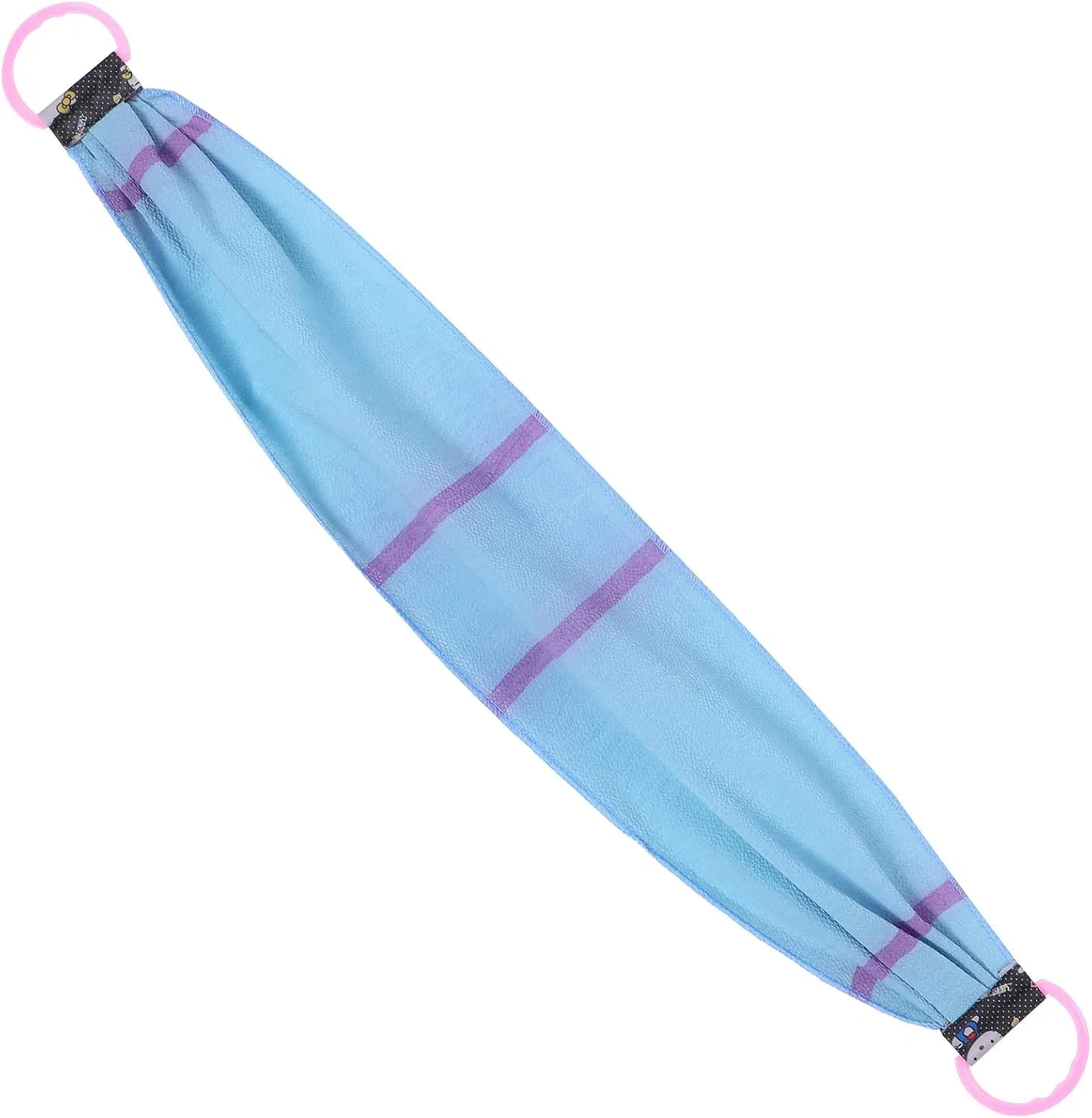 Скребок для спины с ручками, Polyester, 95x27x0.5 см, Синий Generisch
