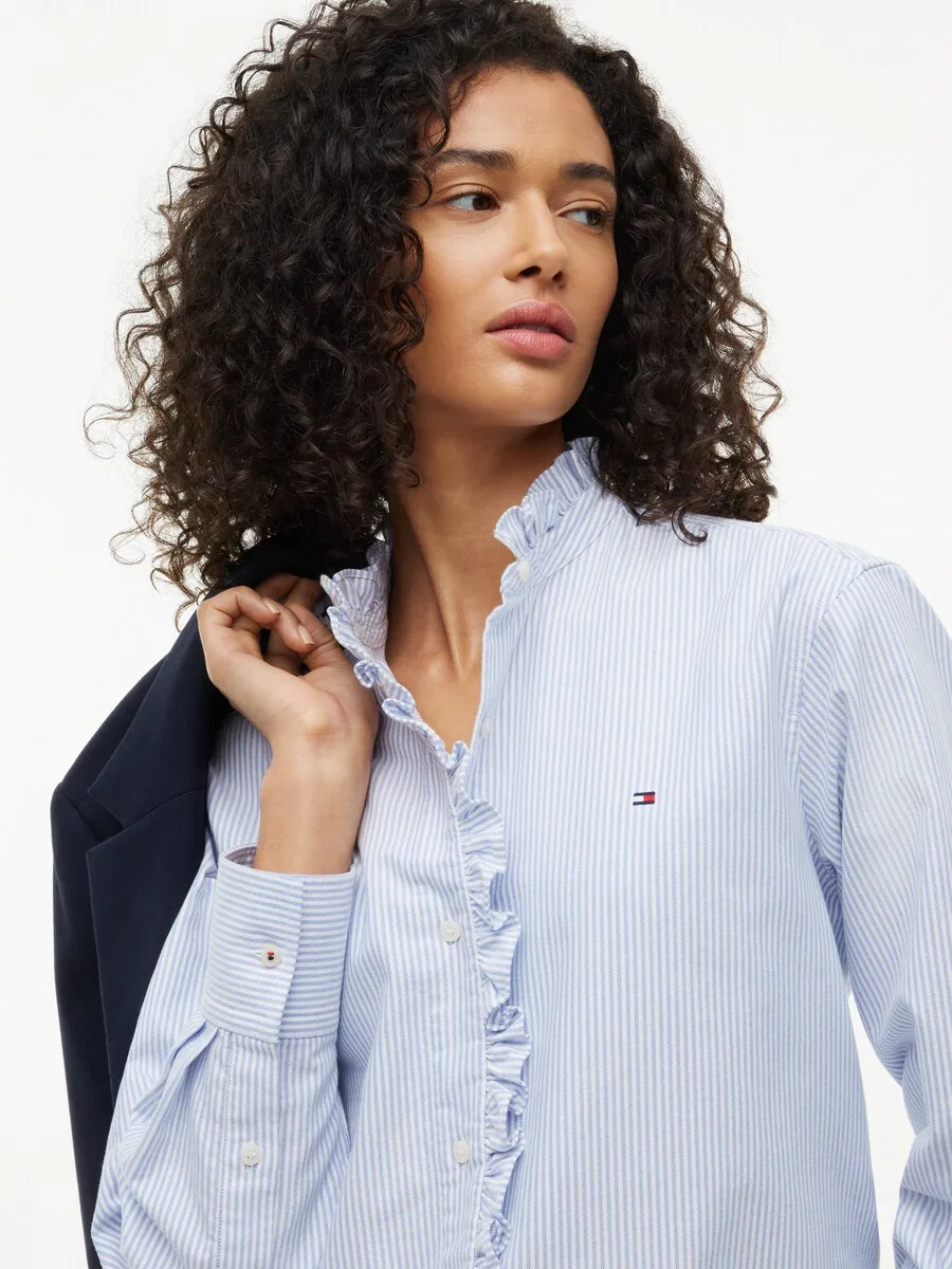 Блузка TOMMY HILFIGER синего цвета — фото 3