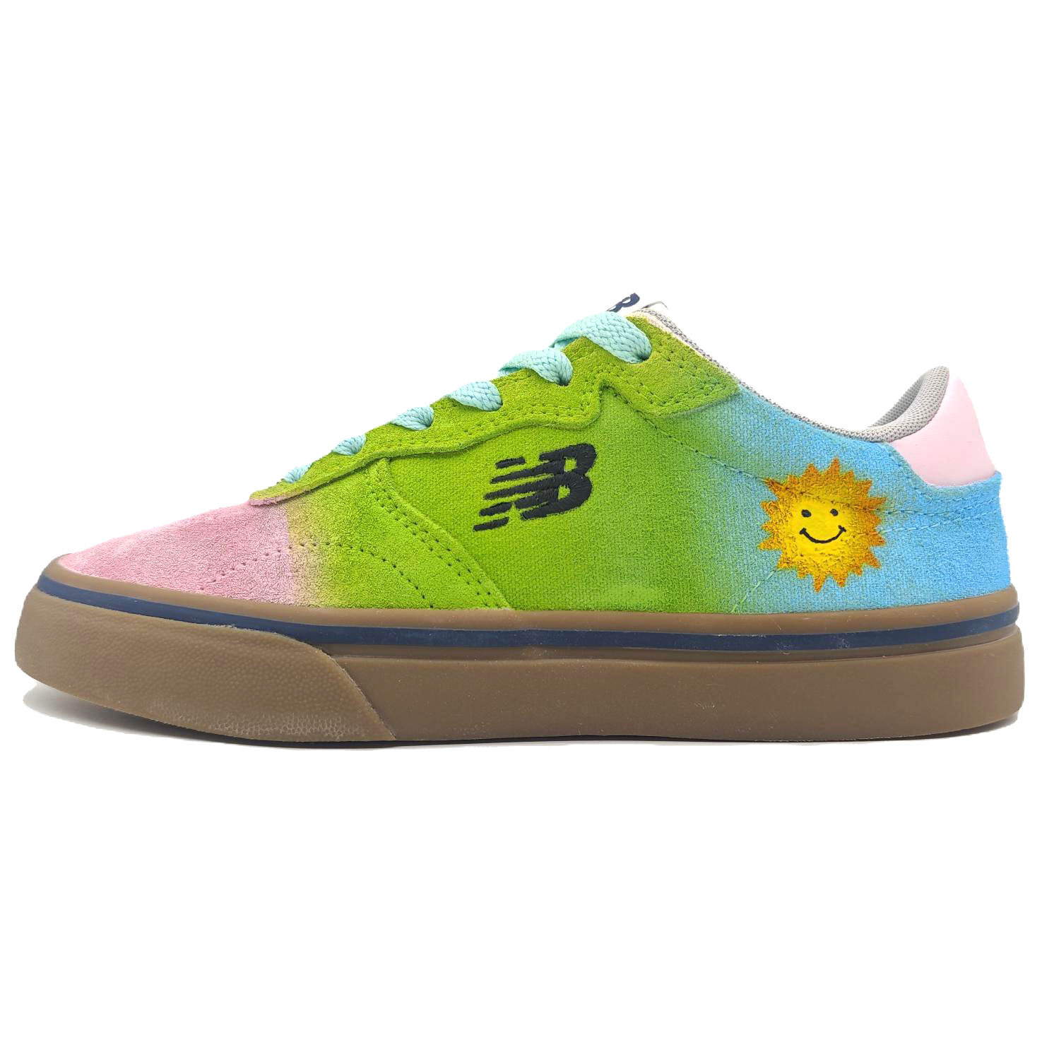 

Кроссовки New Balance NB 232 Skateboarding Shoes Unisex Low-top Pink/Green/Blue/Black/Yellow, розовый