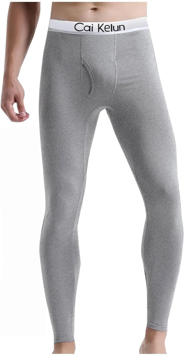 Термобельё мужское с флисом, утеплённое, серое