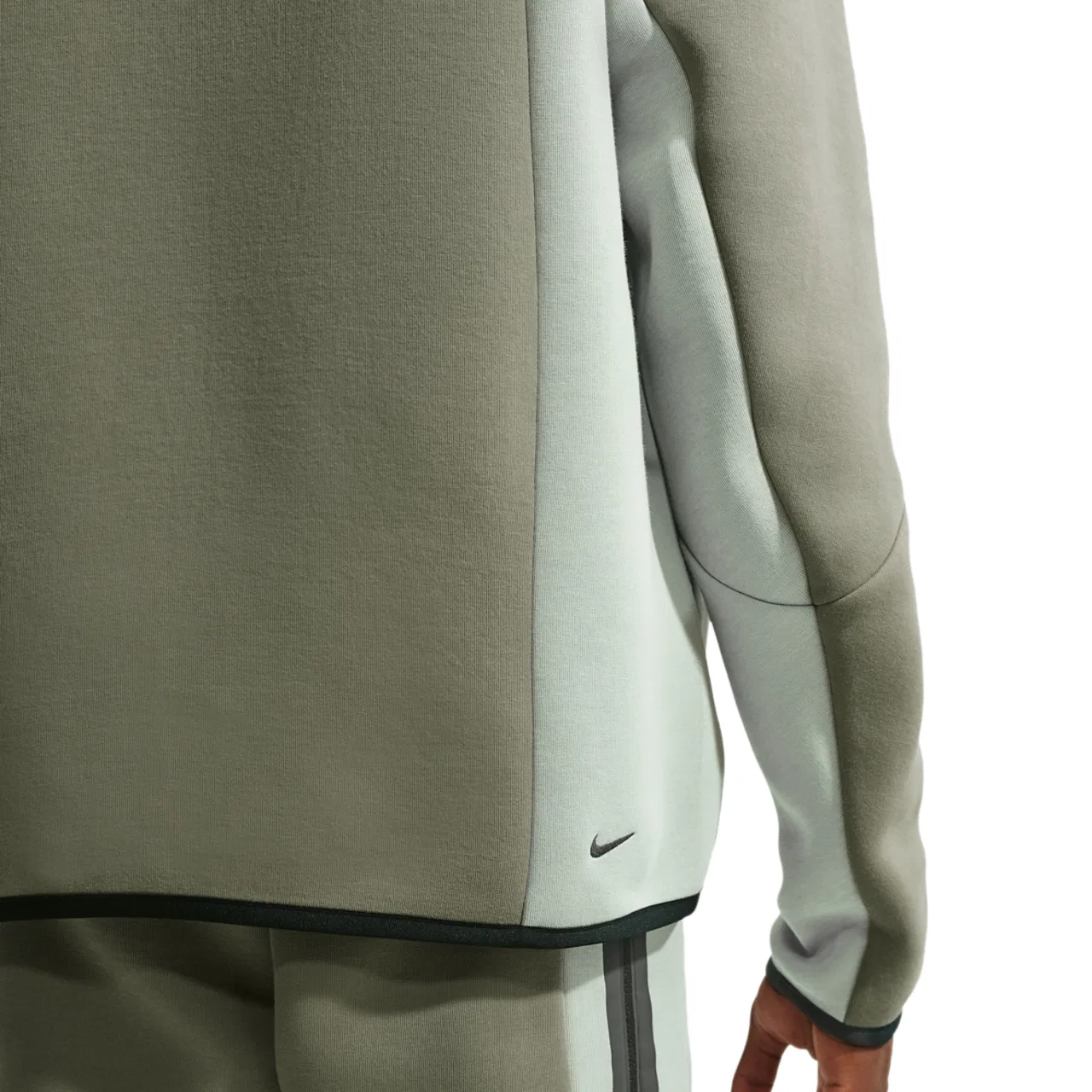 Мужская куртка с полной застежкой-молнией Nike Tech Fleece Pro Wear, Silver Sage/Jade Horizon/Black — фото 2