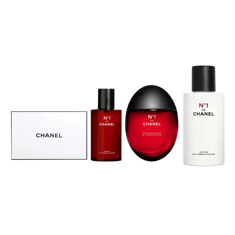 Набор средств по уходу за кожей с красной камелией, CHANEL, Red Mountain Camellia