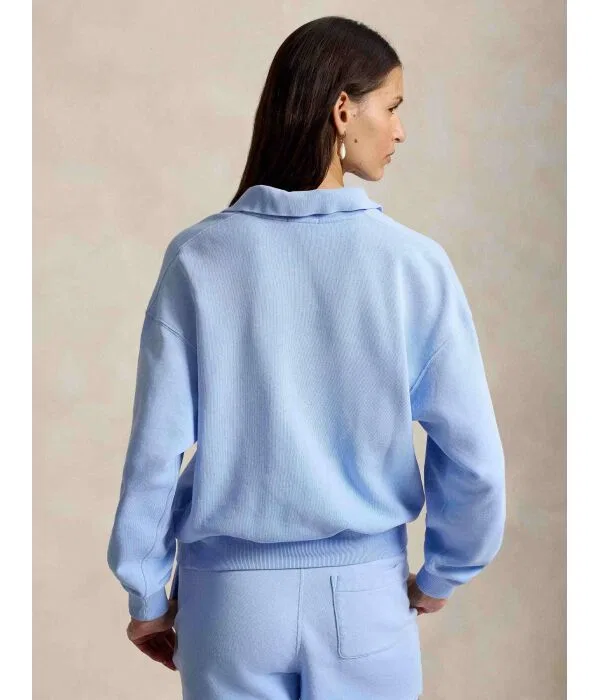Женская флисовая кофта на молнии Polo Ralph Lauren, Azzurro — фото 3