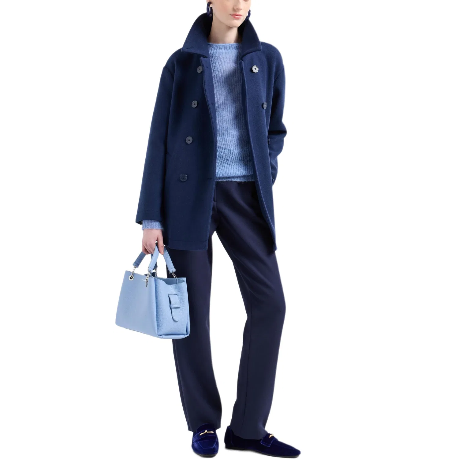 Женский свитер EMPORIO ARMANI, Blue — фото 3