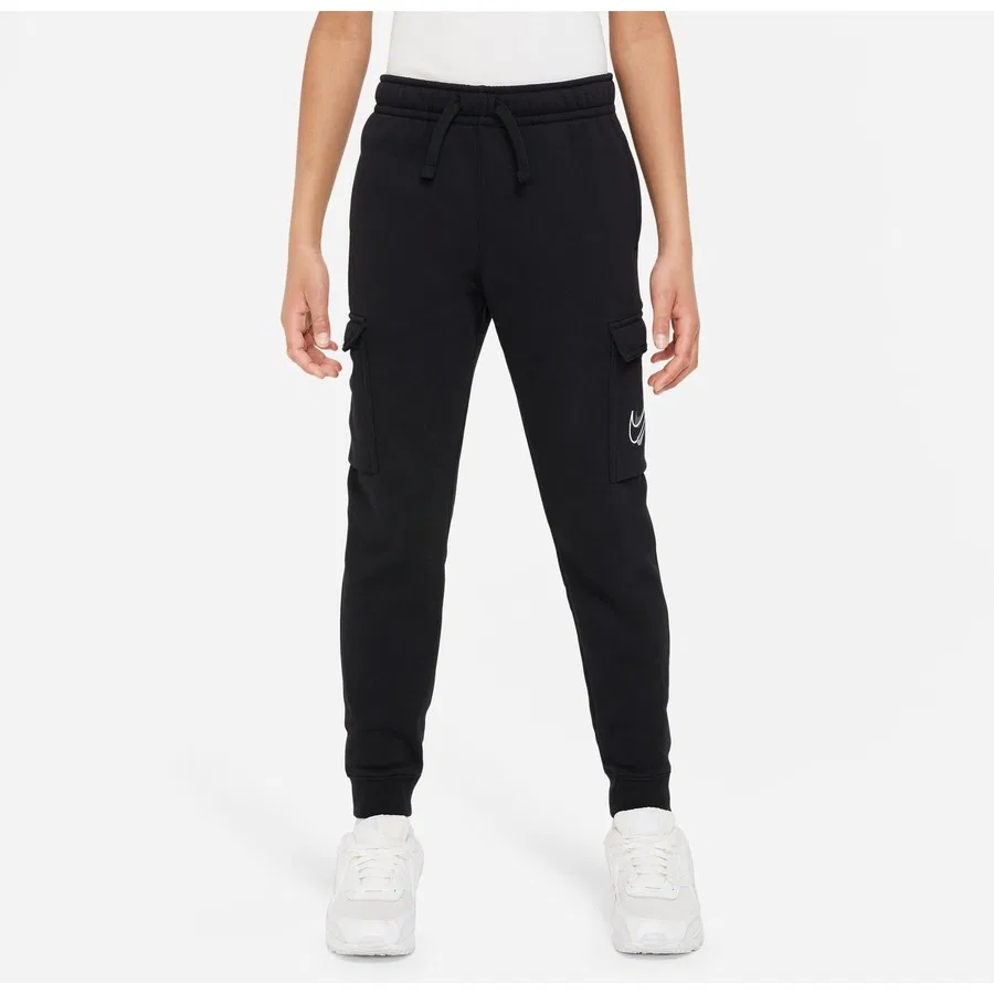 Детские спортивные штаны с принтом Nike Sportswear, Черный — фото 4