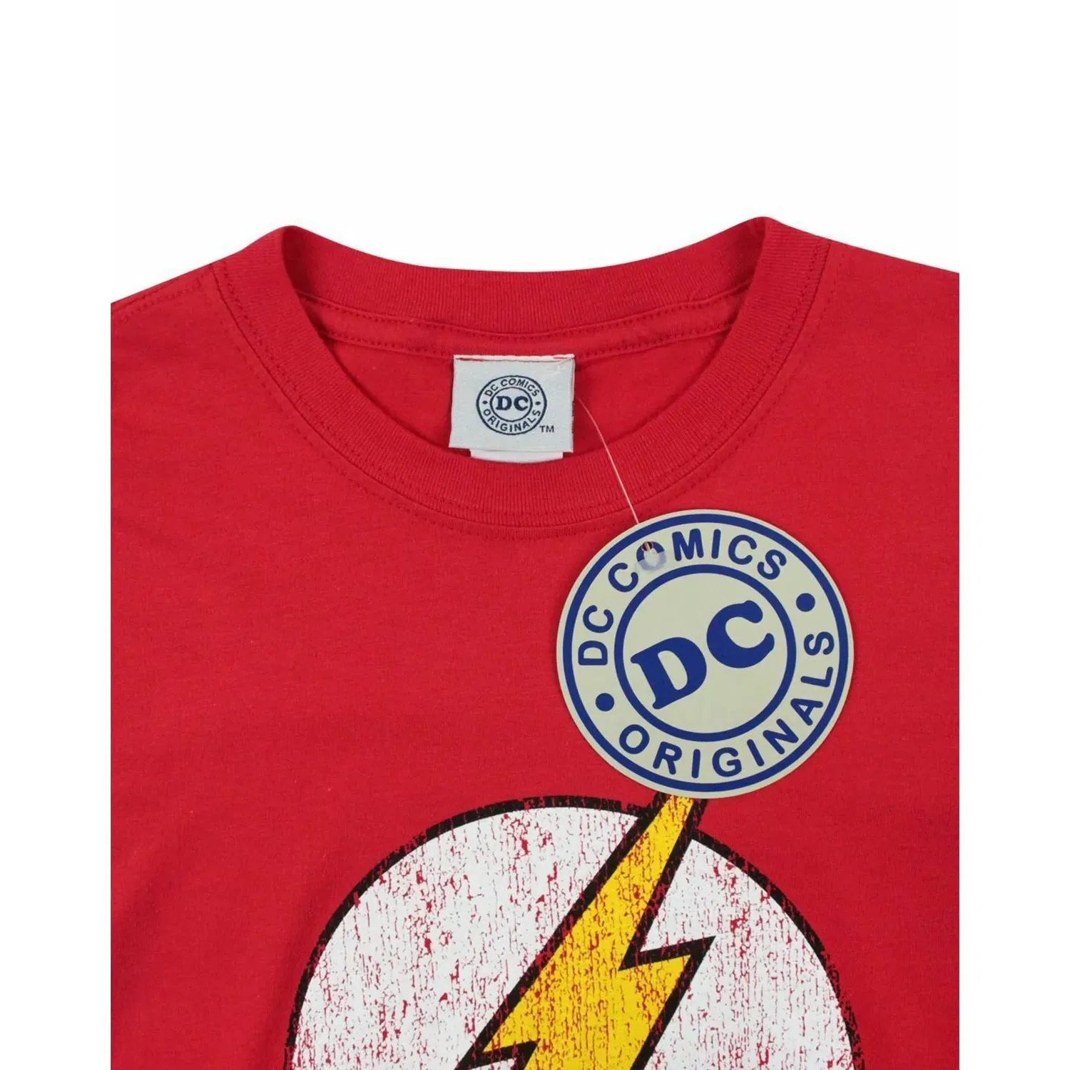 Футболка с принтом Flash для мальчиков DC Comics, красный — фото 4