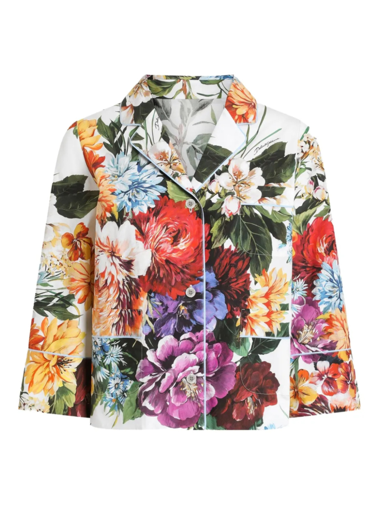 

Dolce & Gabbana рубашка с цветочным принтом, белый