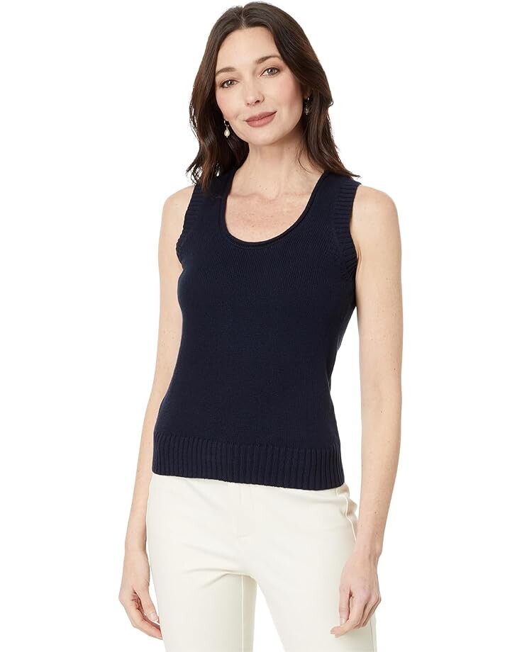 

Свитер NIC+ZOE Cotton Cord Knit Tank, цвет Dark Indigo