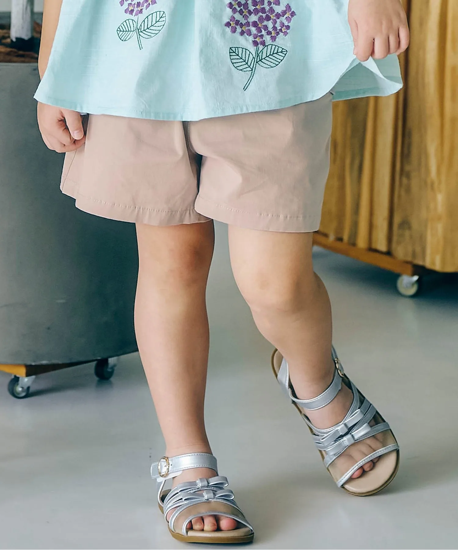 Шорты с карманом и лентами Pocket Ribon Shorts Seraph бежевые