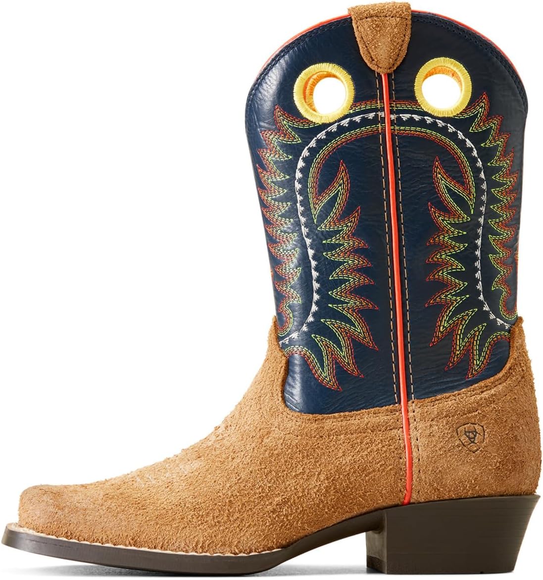 Детские сапоги-дерби ARIAT Derby Monroe Western Boot, Tan Roughout/Inkwell — фото 2