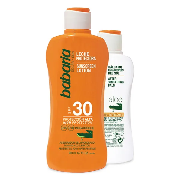 

Солнцезащитный крем Spf 30 + После загара Pack Solar Babaria, 200 ml