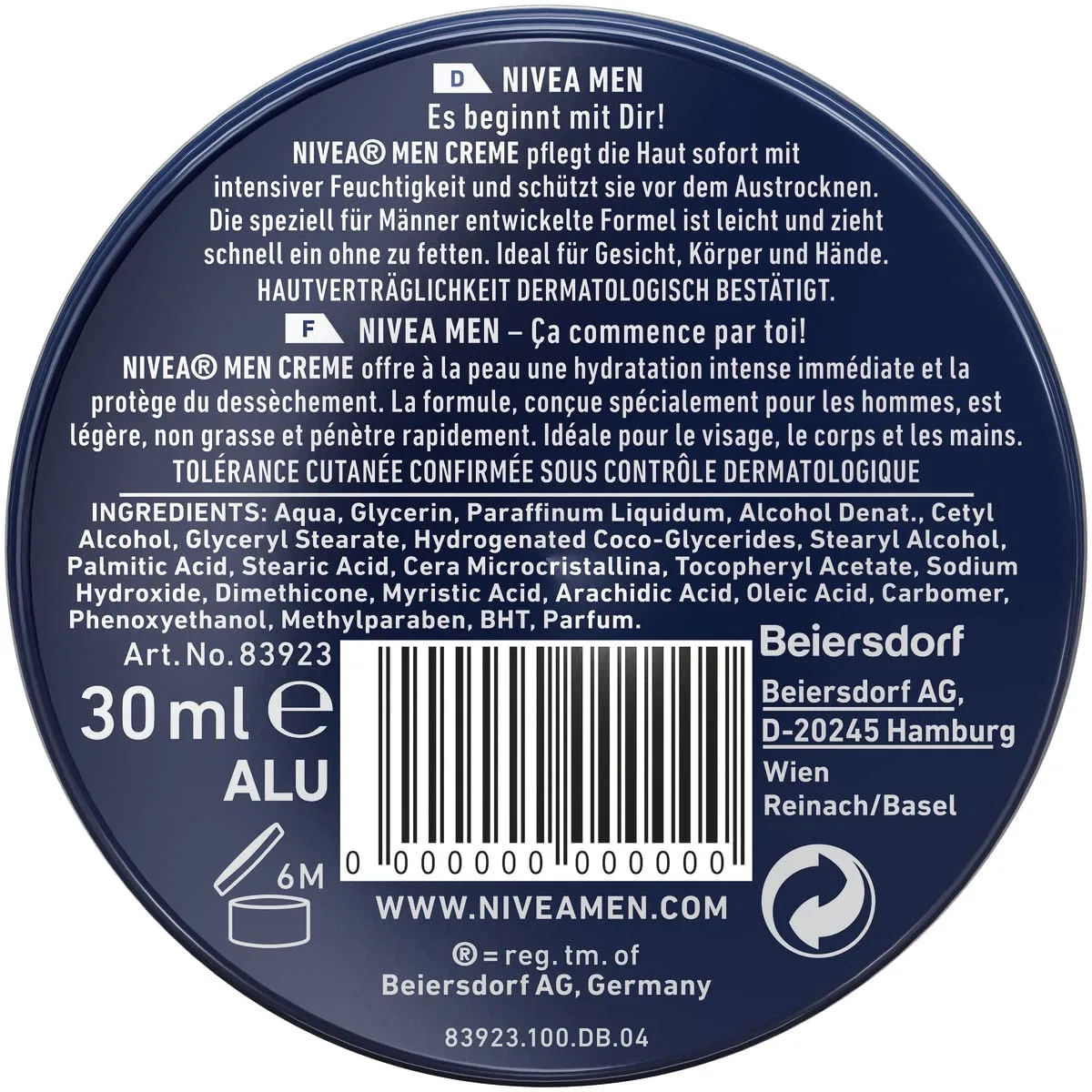 Мужской крем NIVEA MEN для интенсивного увлажнения Nivea — фото 3