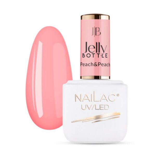 

Гель во флаконе персик&персик, 7 мл Nailac Jelly bottle, цвет peach&peach