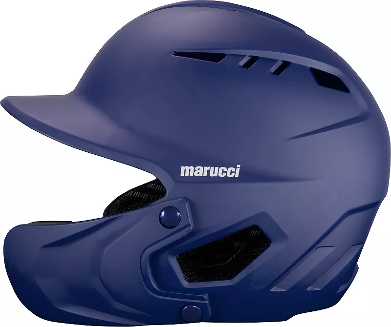 

Бейсбольный шлем Marucci Senior Duravent с защитой челюсти, темно-синий