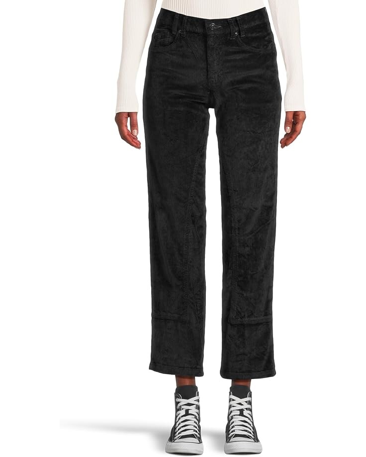 

Джинсы Free People Risk Taker Cord Straight, цвет Jet Black