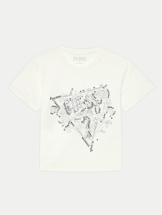 

Футболка стандартного кроя Guess, бежевый