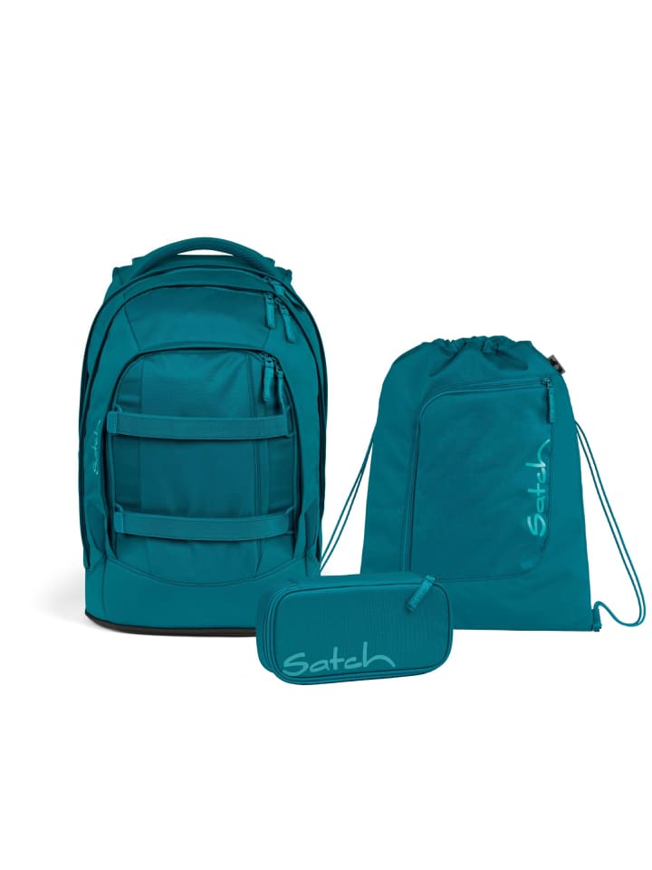 

Satch Набор школьных рюкзаков, цвет «Глубокий бензин», синий, 3 предмета