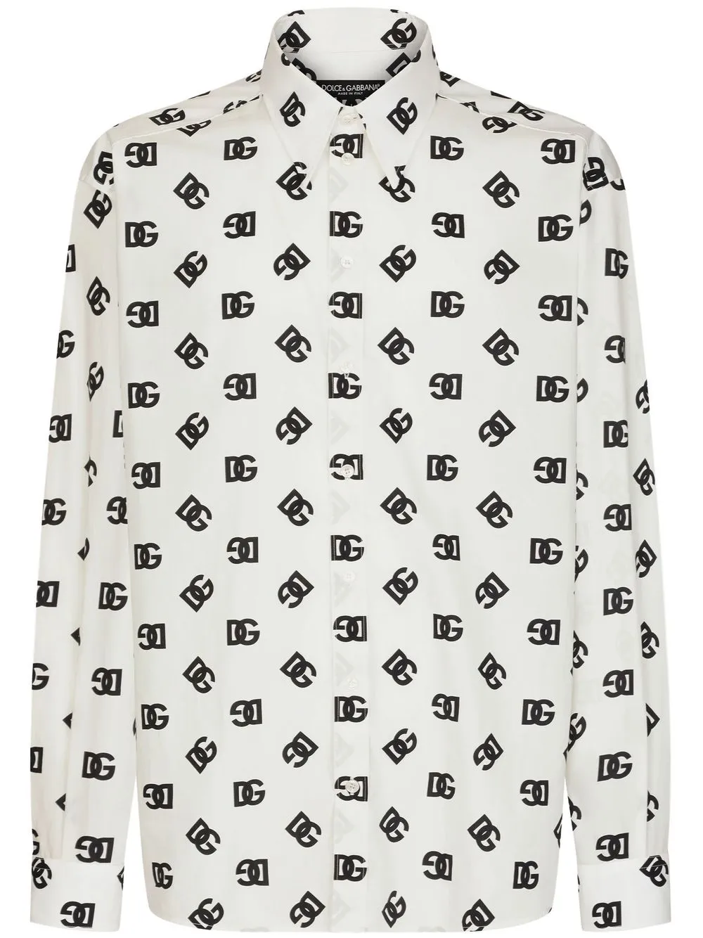 

Рубашка с монограммой DG DOLCE & GABBANA, белый