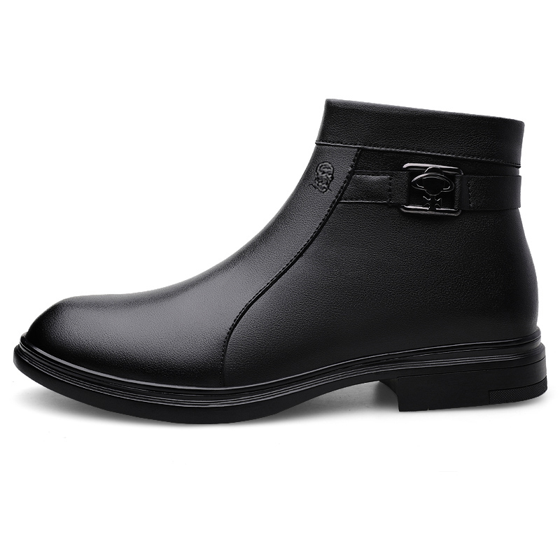 

LAORENTOU Мужские повседневные туфли черные с гладкой отделкой, цвет Black Smooth Finish