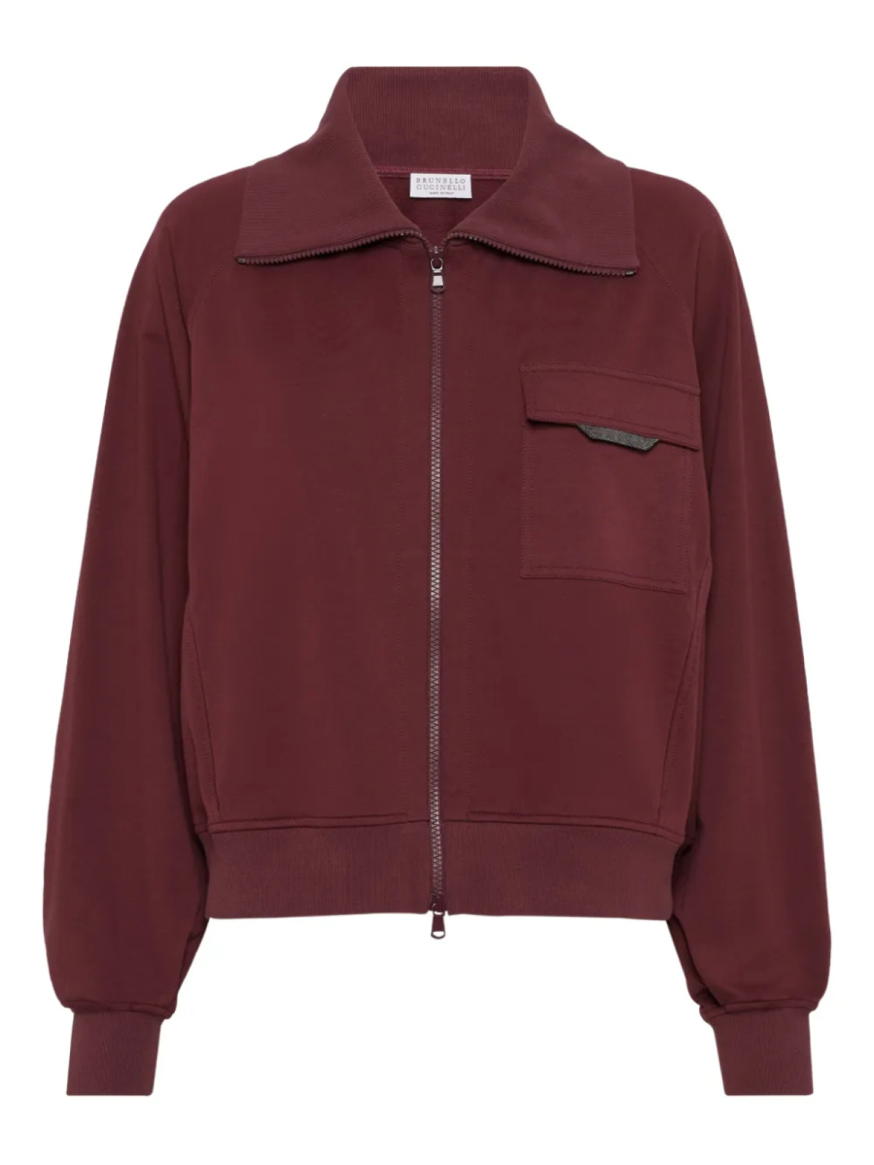 

Brunello Cucinelli толстовка с декором Monili, красный