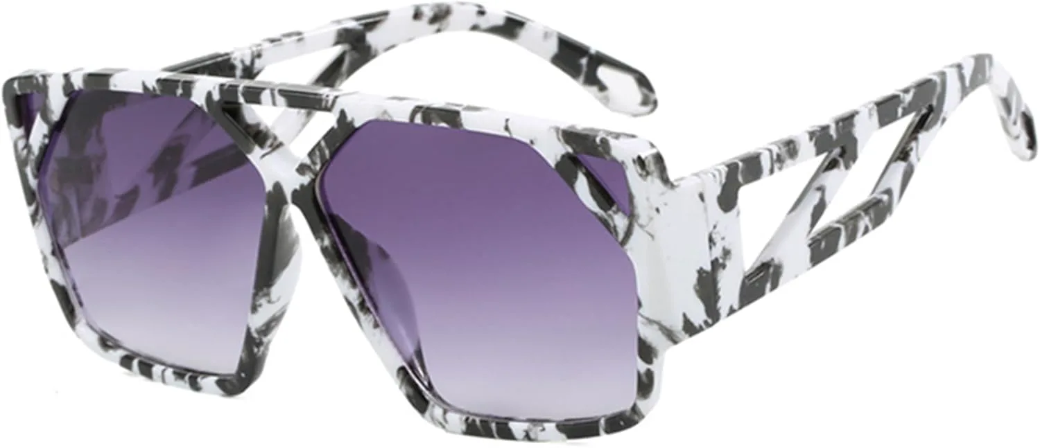 

bullabulling Модные большие солнцезащитные очки для женщин, ретро большие квадратные очки «кошачий глаз» с вырезами, дизайнерские солнцезащитные очки, C1