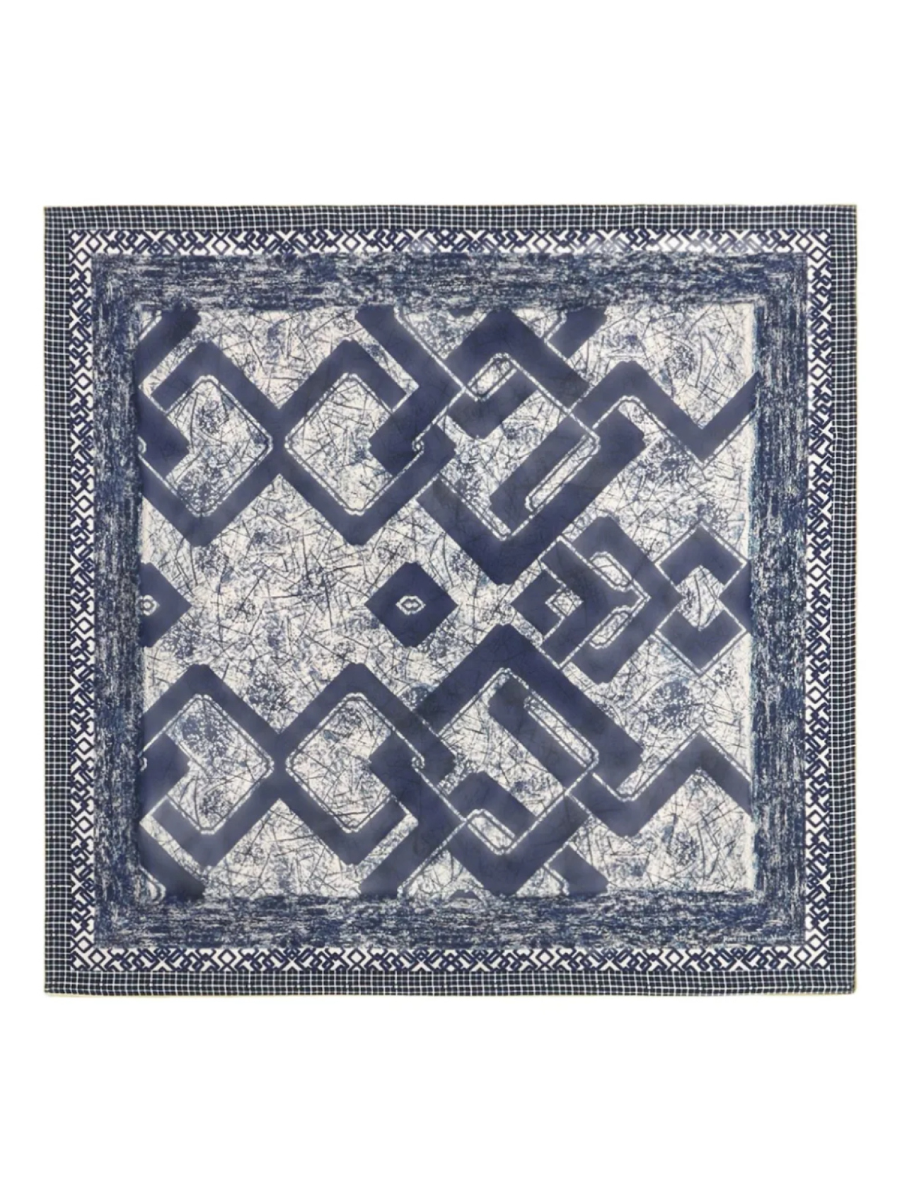 

Pierre-Louis Mascia шарф Aloeuw с геометричным узором, синий