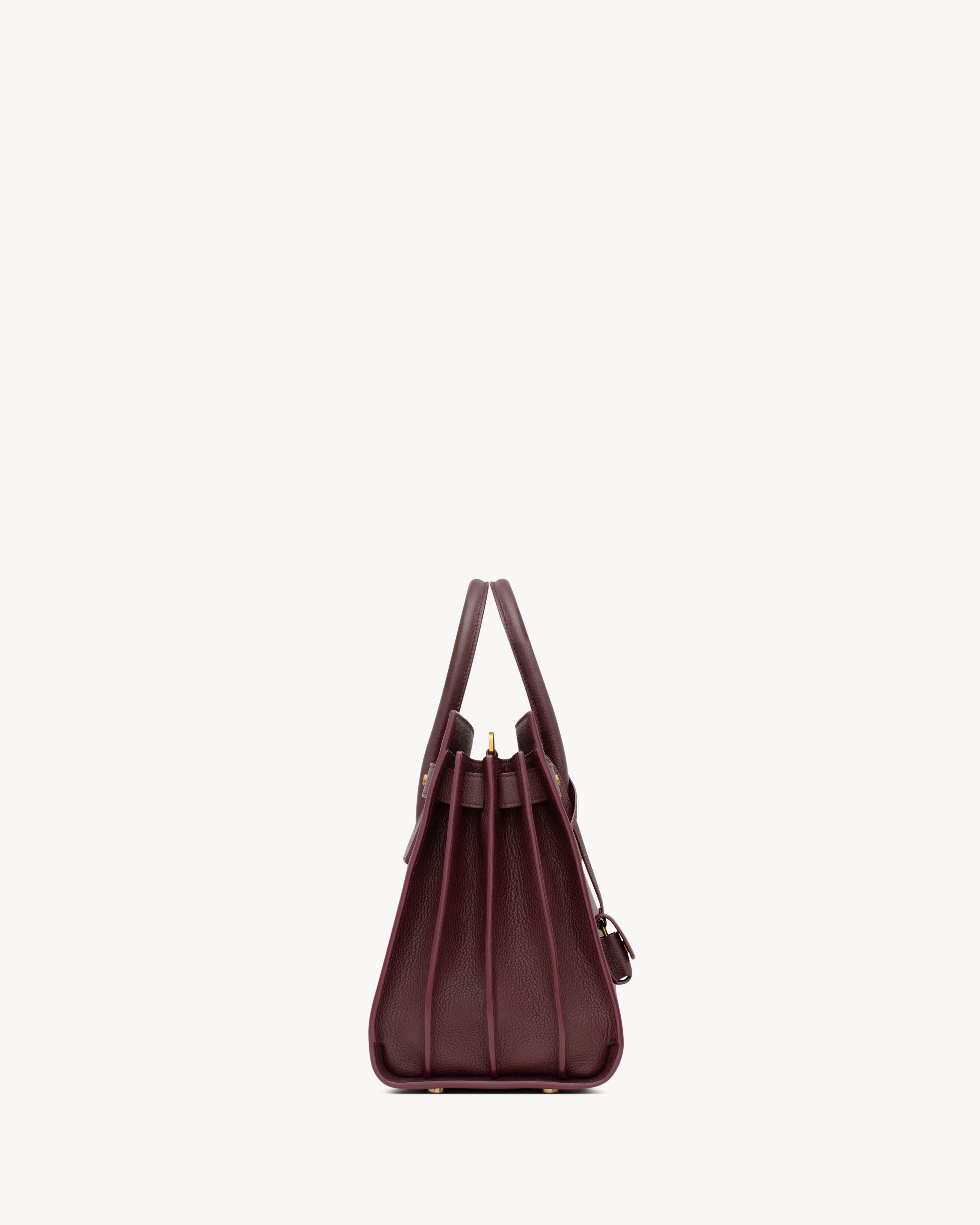Сумка Sac De Jour из мягкой зернистой кожи - маленькая Saint Laurent, красный — фото 4