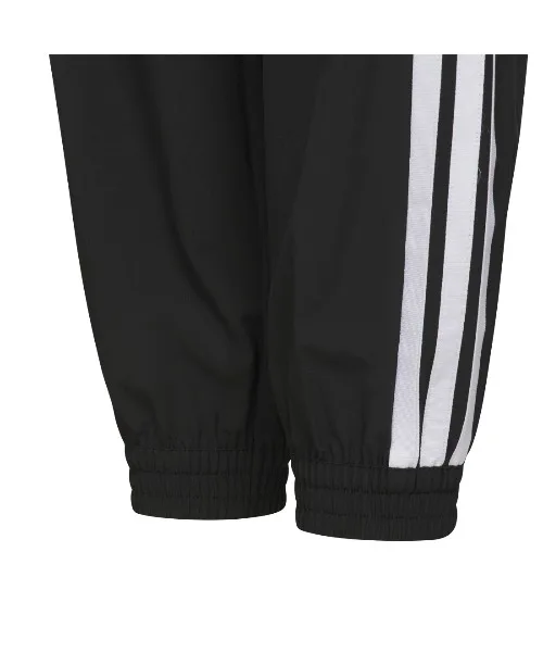 Детские штаны легкие тканые зауженные adidas Kids Light Woven Tapered Ankle черные — фото 4