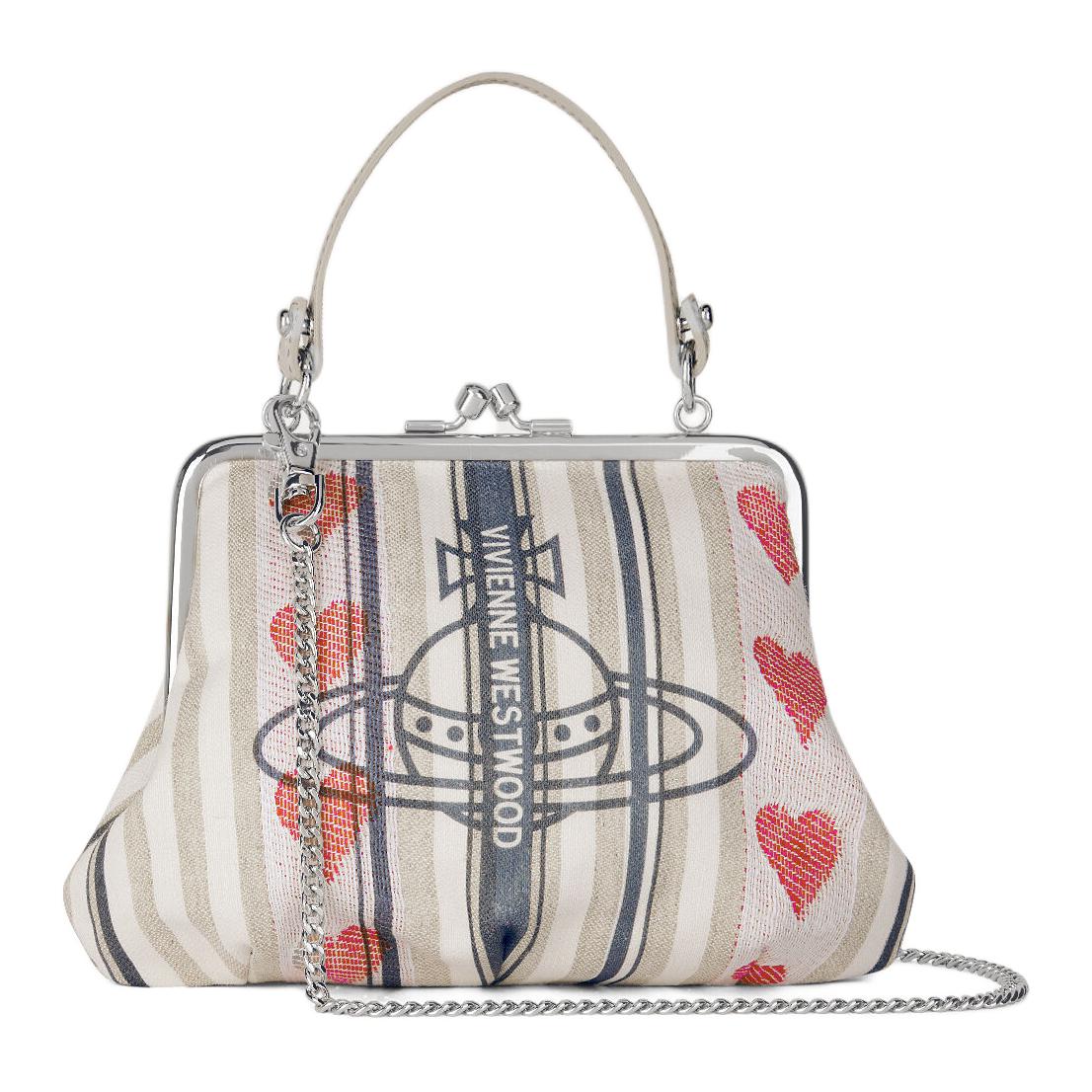 Vivienne Westwood Льняной кошелёк-клатч женский разноцветный — фото 3