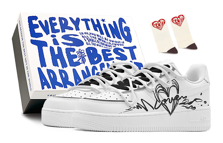 

Мужские кроссовки для скейтбординга Nike Air Force 1, Black/White