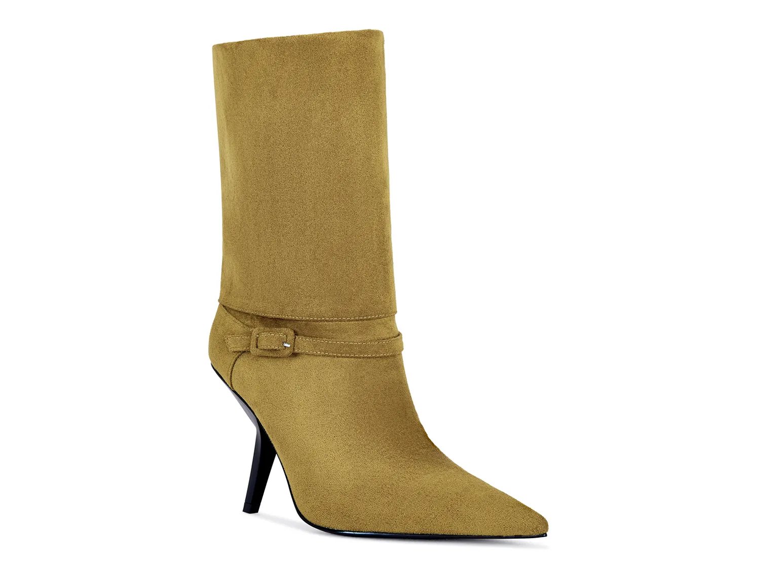 Ботинки Azalea Wang Winding Foldover Bootie, Olive Green