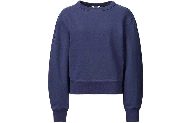 UNIQLO Свитшот женский темно-синий — фото 2