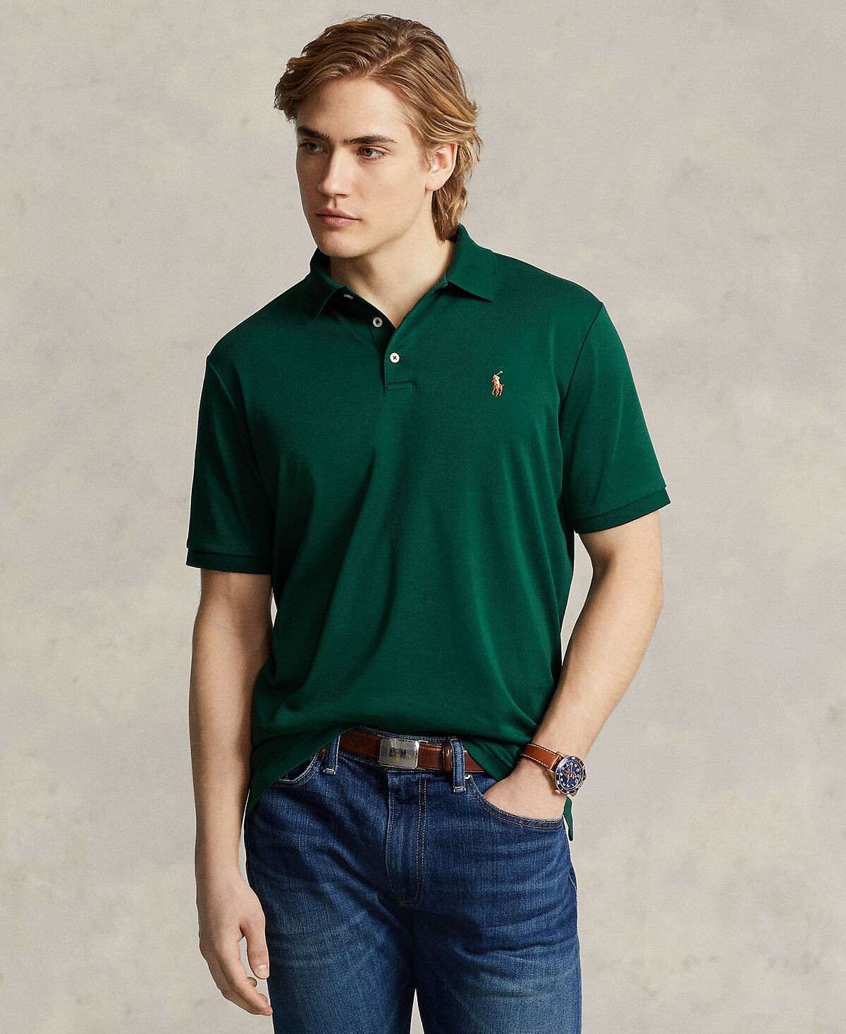 

Мужская рубашка-поло классического кроя из мягкого хлопка Polo Ralph Lauren