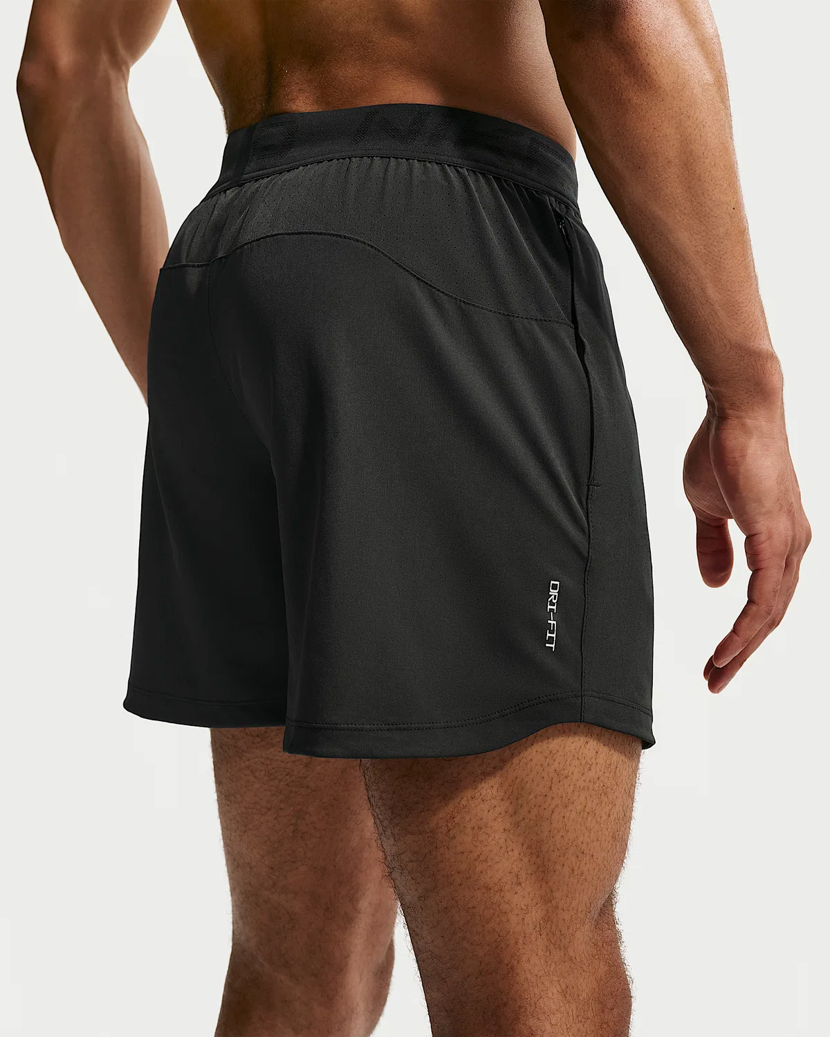 Мужские шорты Nike Pro Training Dri-FIT 6", Black/White — фото 3
