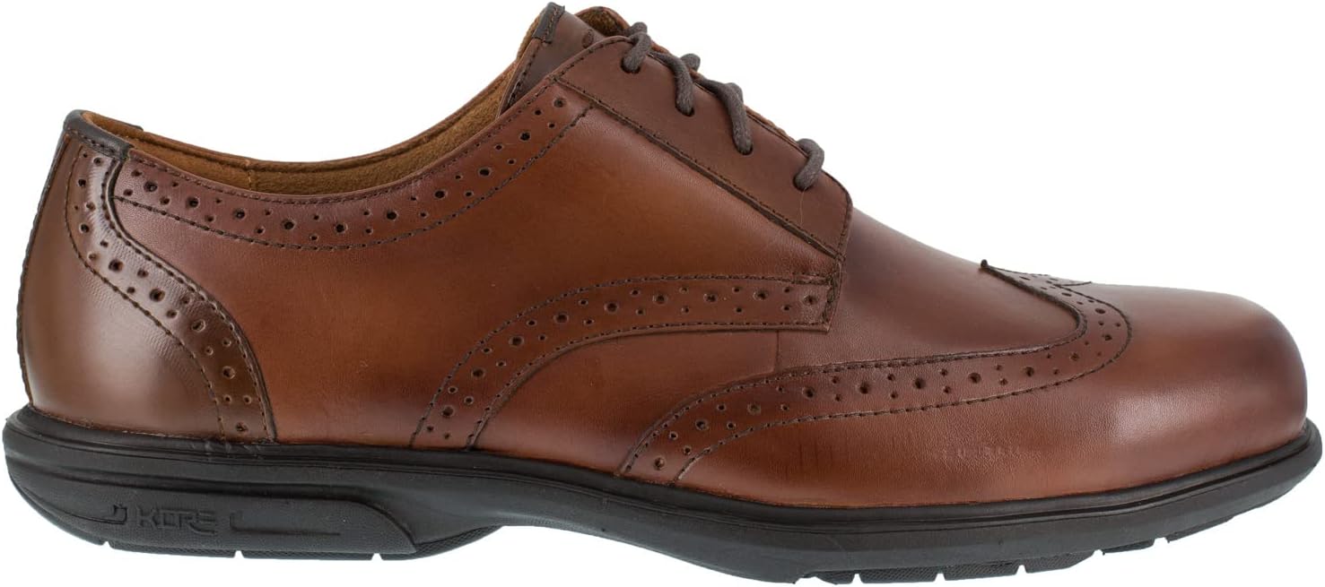 Мужские оксфорды Florsheim Work Loedin Wingtip Oxford ST, коричневый — фото 3
