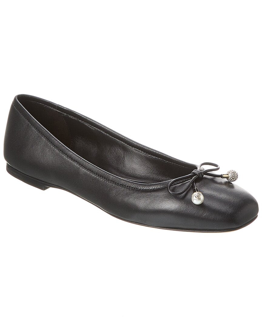 Джимми Чу Элм Кожаные Лоферы Jimmy Choo, черный