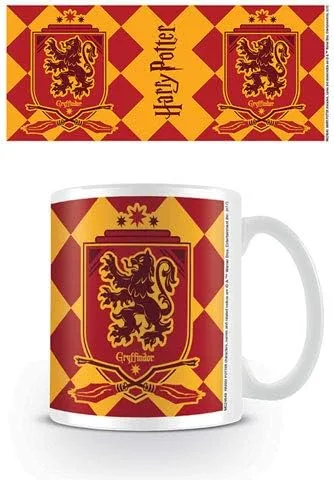 Керамическая кружка Harry Potter - Hogwarts - Gryffindor Crest, диаметр 8,5 см, высота 9,5 см empireposter — фото 2